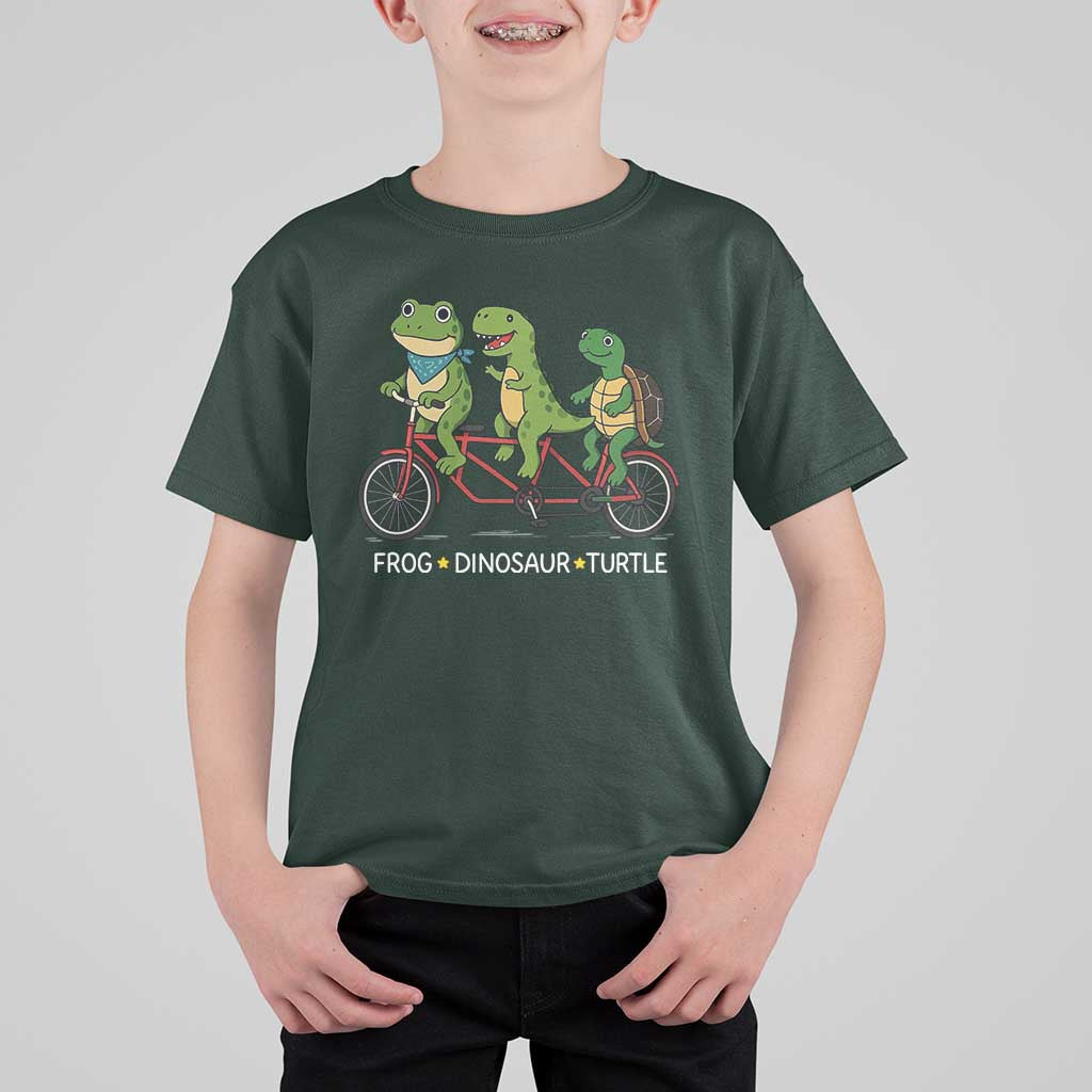 Subtle FDT T Shirt For Kid Frog Dinosaur Turtle Political Satire - Wonder Print Shop