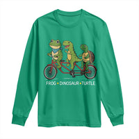 Subtle FDT Long Sleeve Shirt Frog Dinosaur Turtle Political Satire - Wonder Print Shop