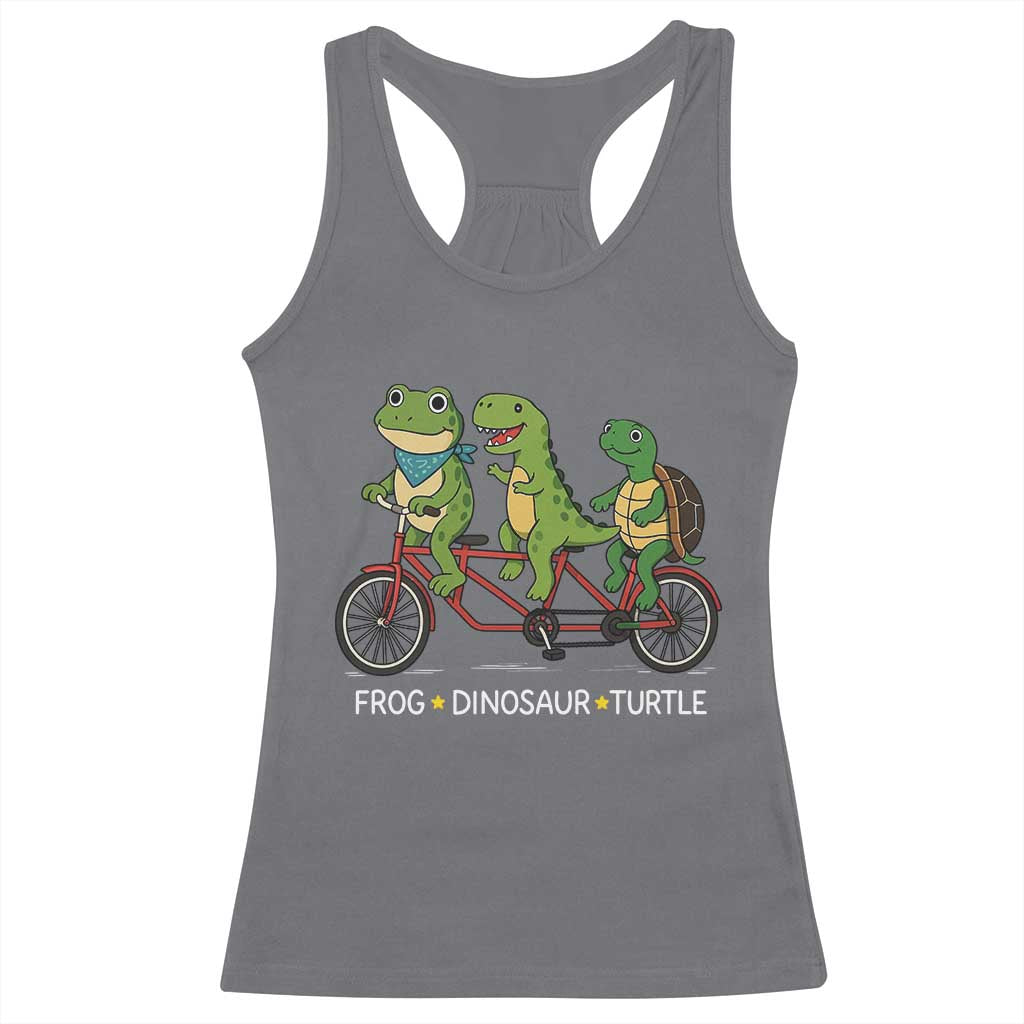 Subtle FDT Racerback Tank Top Frog Dinosaur Turtle Political Satire - Wonder Print Shop