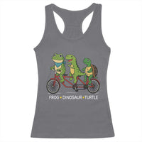 Subtle FDT Racerback Tank Top Frog Dinosaur Turtle Political Satire - Wonder Print Shop