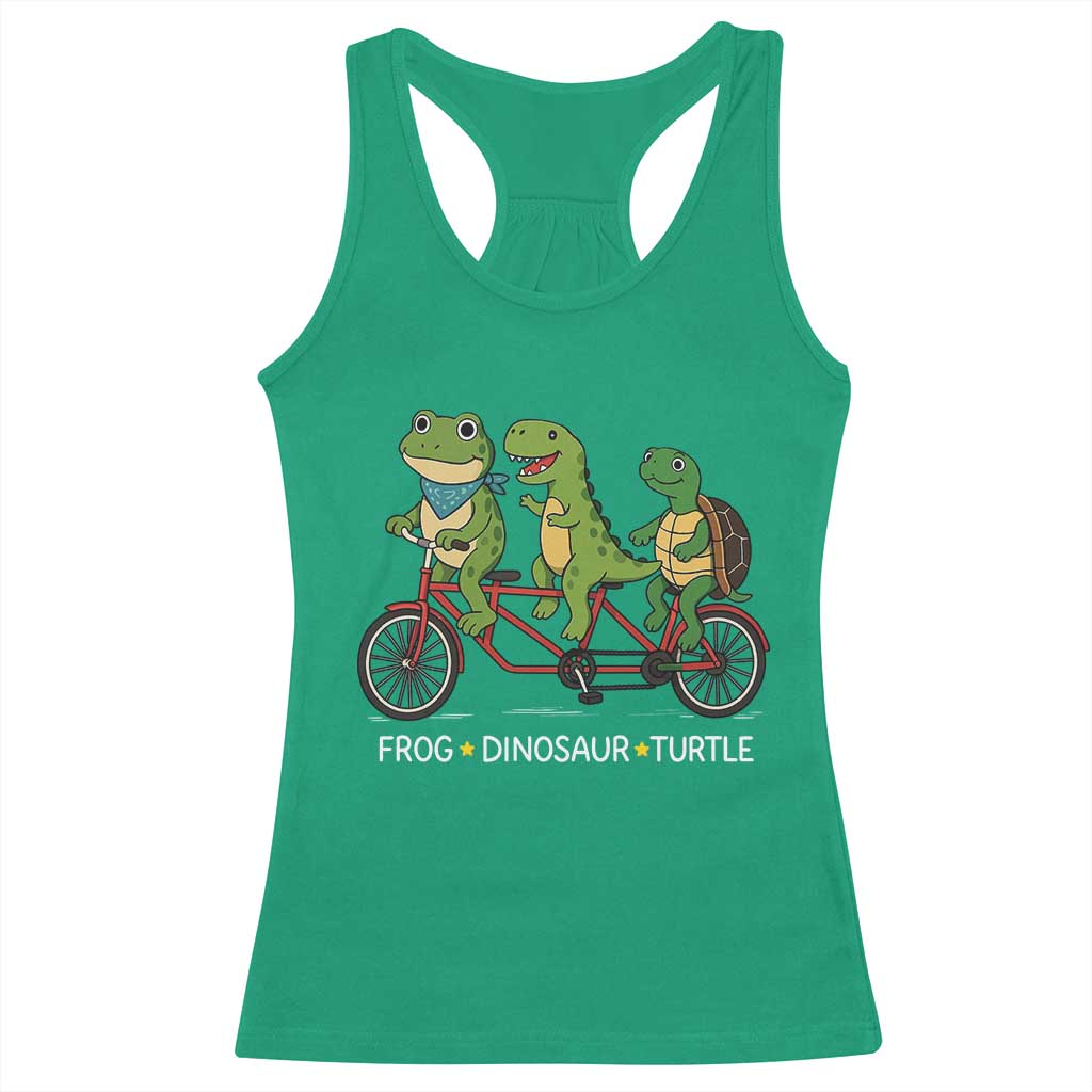 Subtle FDT Racerback Tank Top Frog Dinosaur Turtle Political Satire - Wonder Print Shop