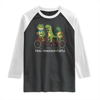 Subtle FDT Raglan Shirt Frog Dinosaur Turtle Political Satire - Wonder Print Shop