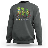 Subtle FDT Sweatshirt Frog Dinosaur Turtle Political Satire - Wonder Print Shop