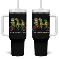 Subtle FDT Tumbler With Handle Frog Dinosaur Turtle Political Satire - Wonder Print Shop
