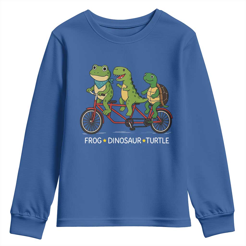 Subtle FDT Youth Sweatshirt Frog Dinosaur Turtle Political Satire - Wonder Print Shop