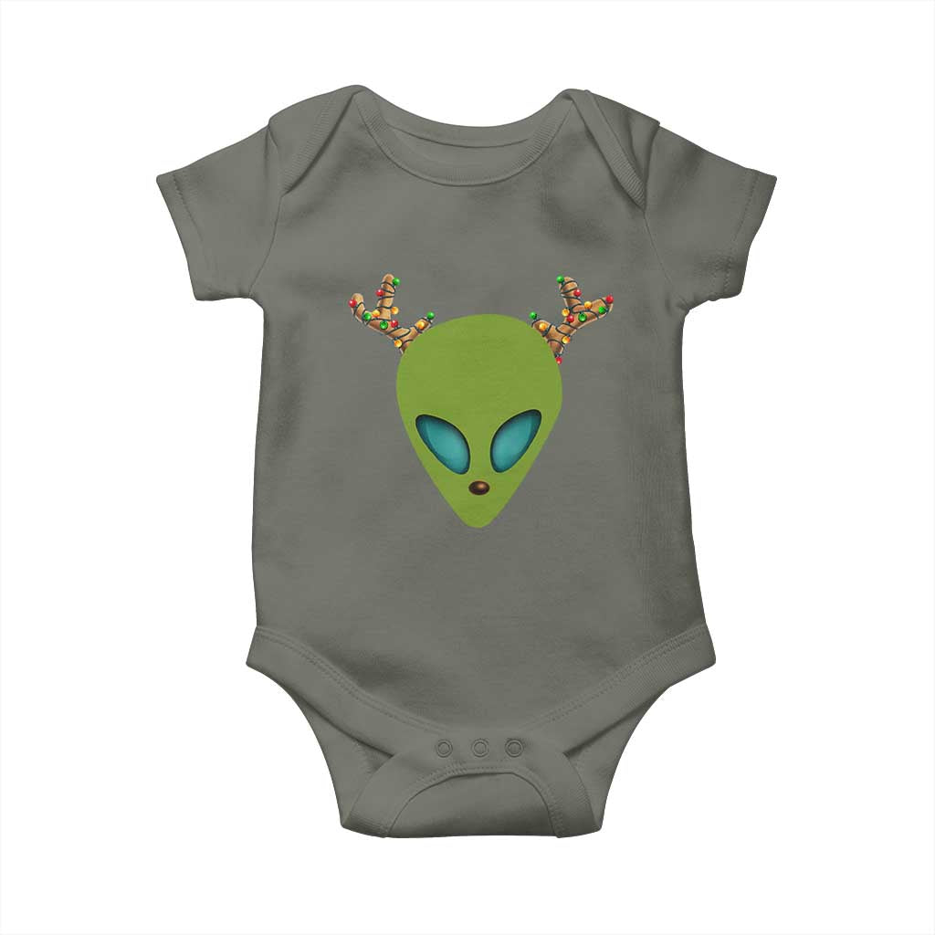 Alien Christmas Baby Onesie Funny Humans Aren't Real Cute UFO Gift