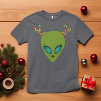 Alien Christmas T Shirt Funny Humans Aren't Real Cute UFO Gift - Wonder Print Shop