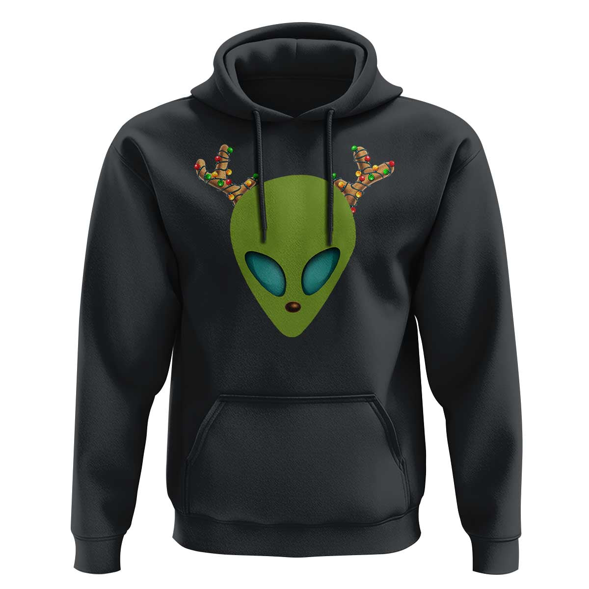 Alien Christmas Hoodie Funny Humans Aren't Real Cute UFO Gift