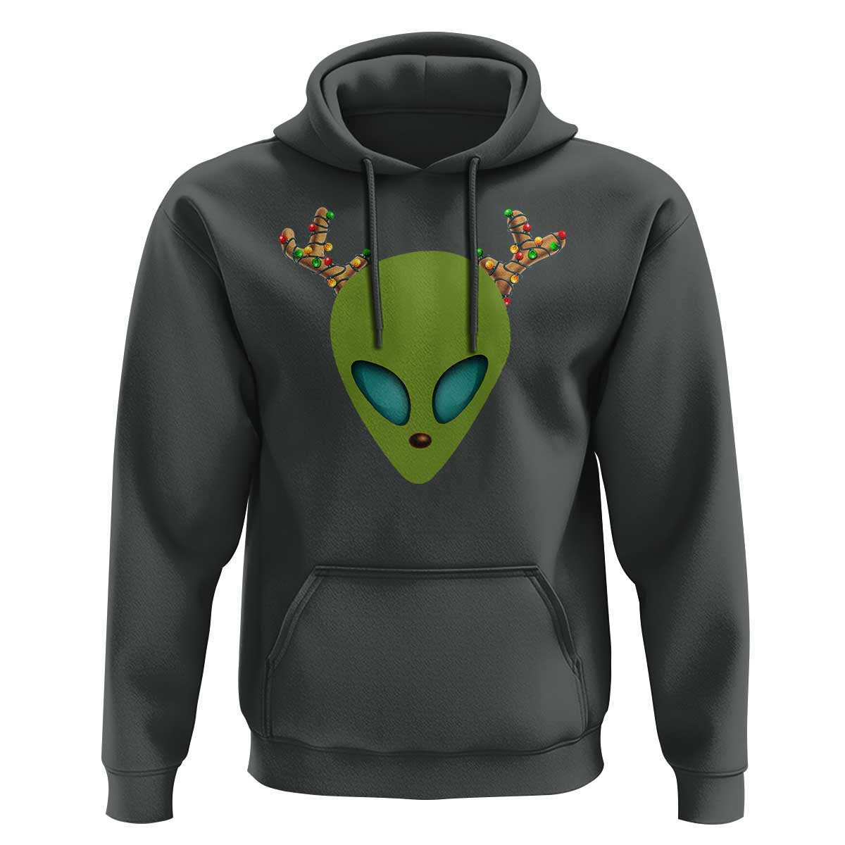 Alien Christmas Hoodie Funny Humans Aren't Real Cute UFO Gift