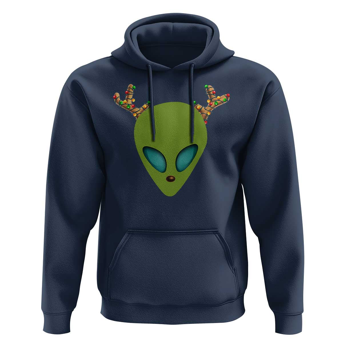 Alien Christmas Hoodie Funny Humans Aren't Real Cute UFO Gift