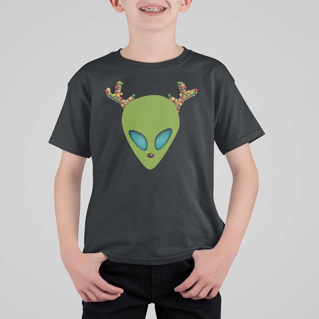 Alien Christmas T Shirt For Kid Funny Humans Aren't Real Cute UFO Gift - Wonder Print Shop