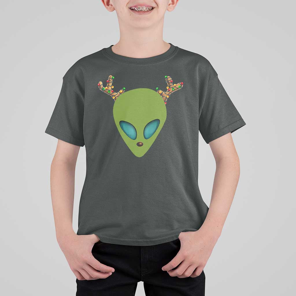 Alien Christmas T Shirt For Kid Funny Humans Aren't Real Cute UFO Gift - Wonder Print Shop