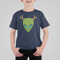 Alien Christmas T Shirt For Kid Funny Humans Aren't Real Cute UFO Gift - Wonder Print Shop