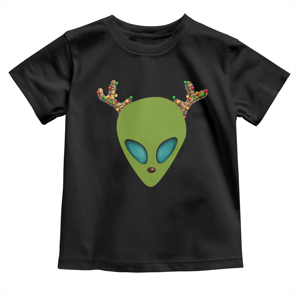 Alien Christmas Toddler T Shirt Funny Humans Aren't Real Cute UFO Gift