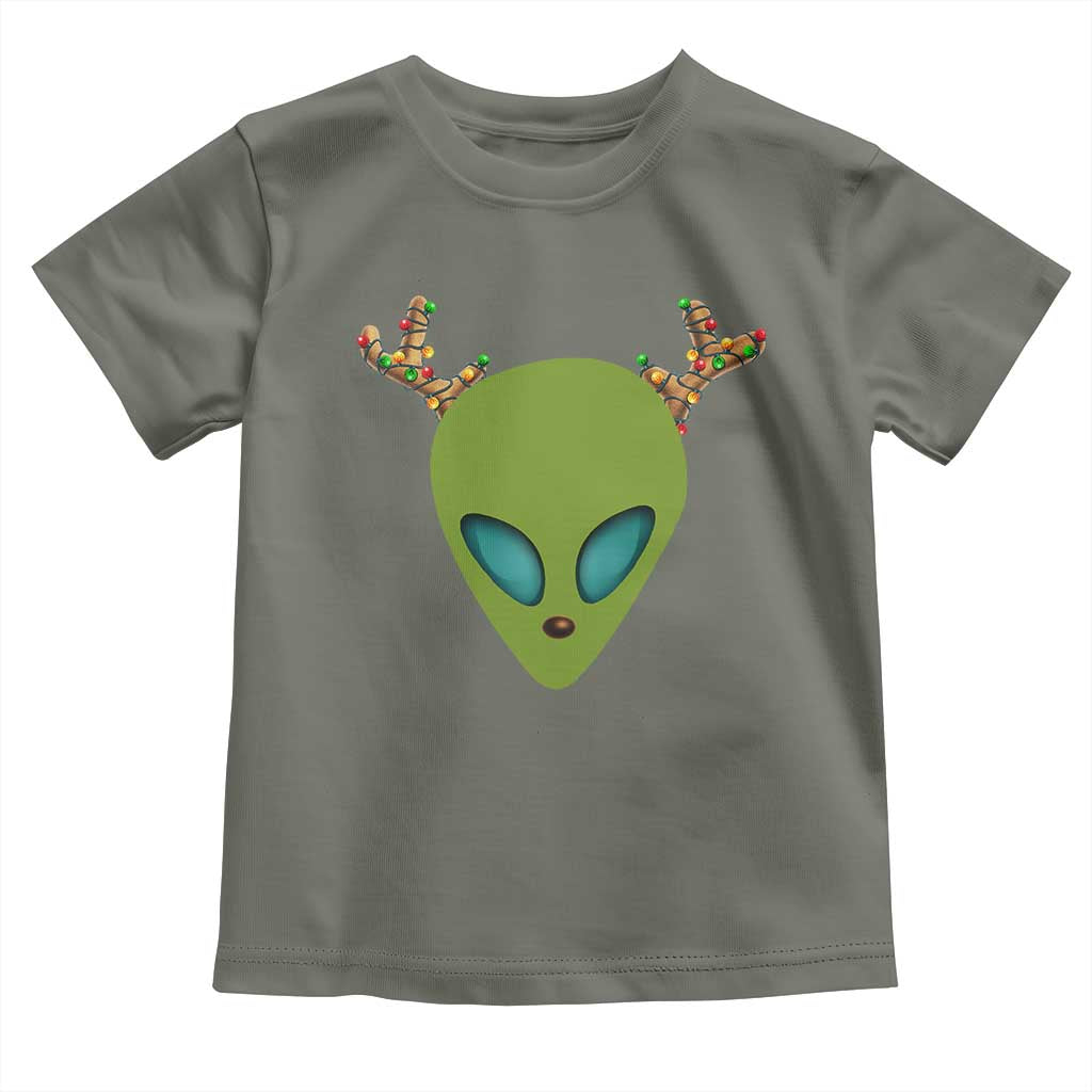 Alien Christmas Toddler T Shirt Funny Humans Aren't Real Cute UFO Gift