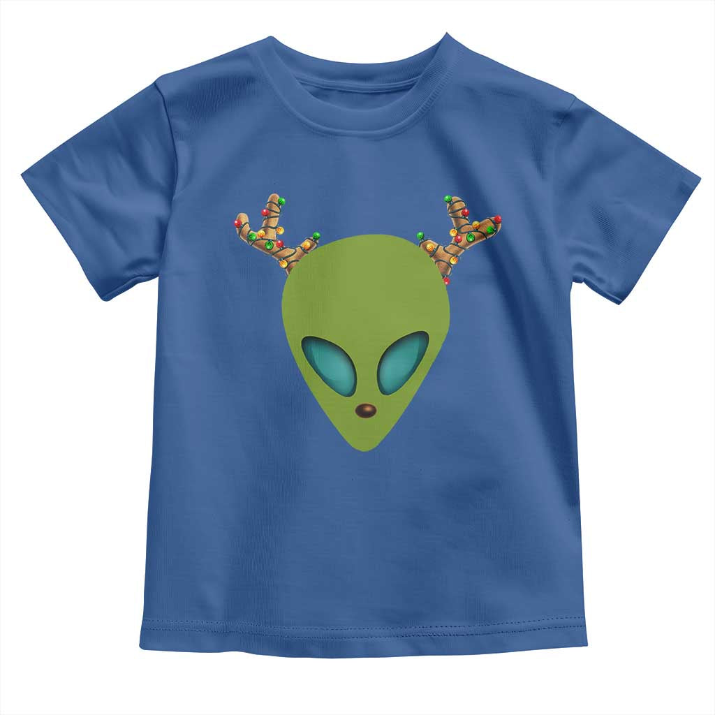 Alien Christmas Toddler T Shirt Funny Humans Aren't Real Cute UFO Gift