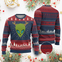 Alien Xmas Ugly Christmas Sweater Funny Humans Aren't Real Cute UFO Gift - Wonder Print Shop