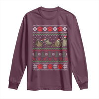 Raccoon Christmas Long Sleeve Shirt Funny Ugly Christmas