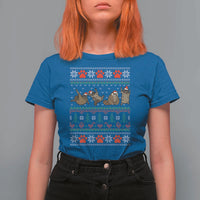 Raccoon Christmas T Shirt For Women Funny Ugly Christmas - Wonder Print Shop