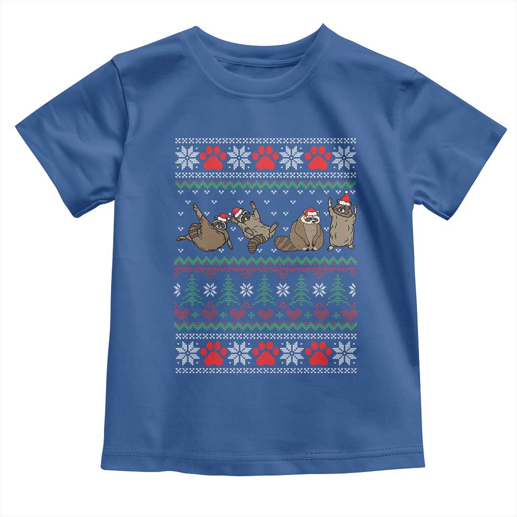 Raccoon Christmas Toddler T Shirt Funny Ugly Christmas