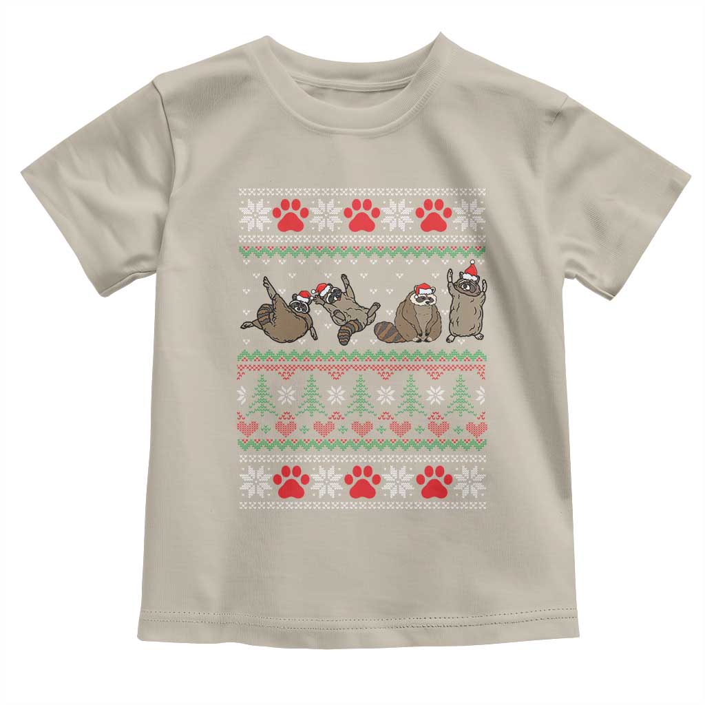 Raccoon Christmas Toddler T Shirt Funny Ugly Christmas