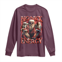 Christmas Santa Long Sleeve Shirt Big Nick Energy Bootleg Rap Tee