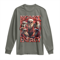 Christmas Santa Long Sleeve Shirt Big Nick Energy Bootleg Rap Tee