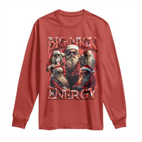 Christmas Santa Long Sleeve Shirt Big Nick Energy Bootleg Rap Tee