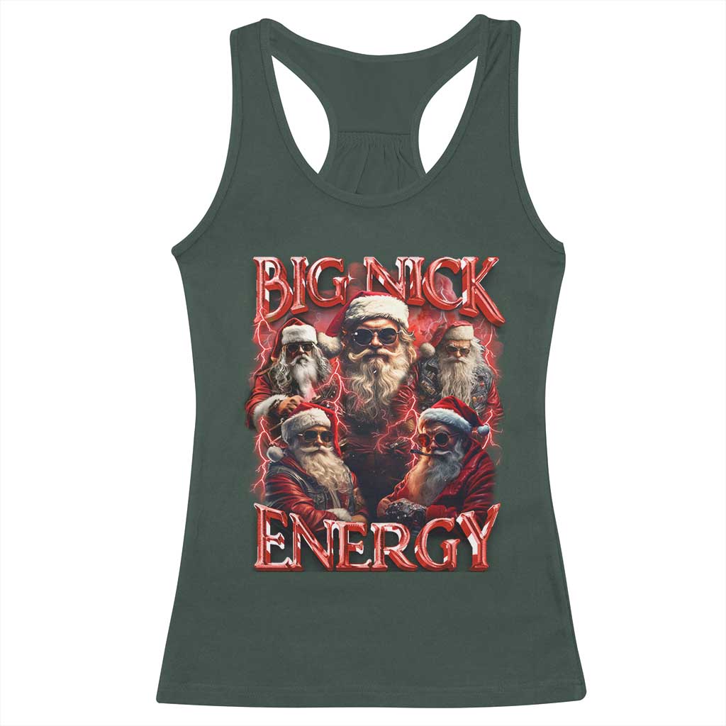 Christmas Santa Racerback Tank Top Big Nick Energy Bootleg Rap Tee