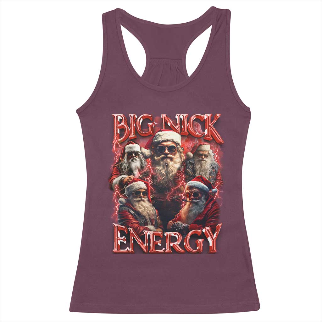 Christmas Santa Racerback Tank Top Big Nick Energy Bootleg Rap Tee