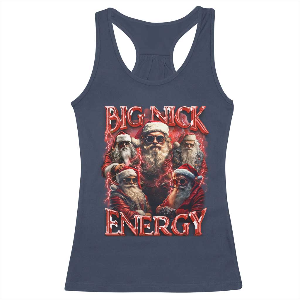 Christmas Santa Racerback Tank Top Big Nick Energy Bootleg Rap Tee