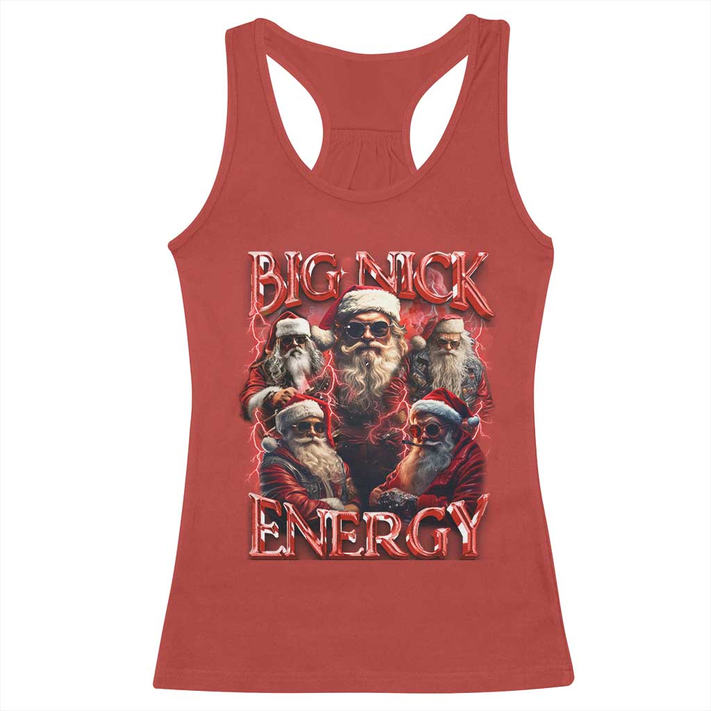 Christmas Santa Racerback Tank Top Big Nick Energy Bootleg Rap Tee
