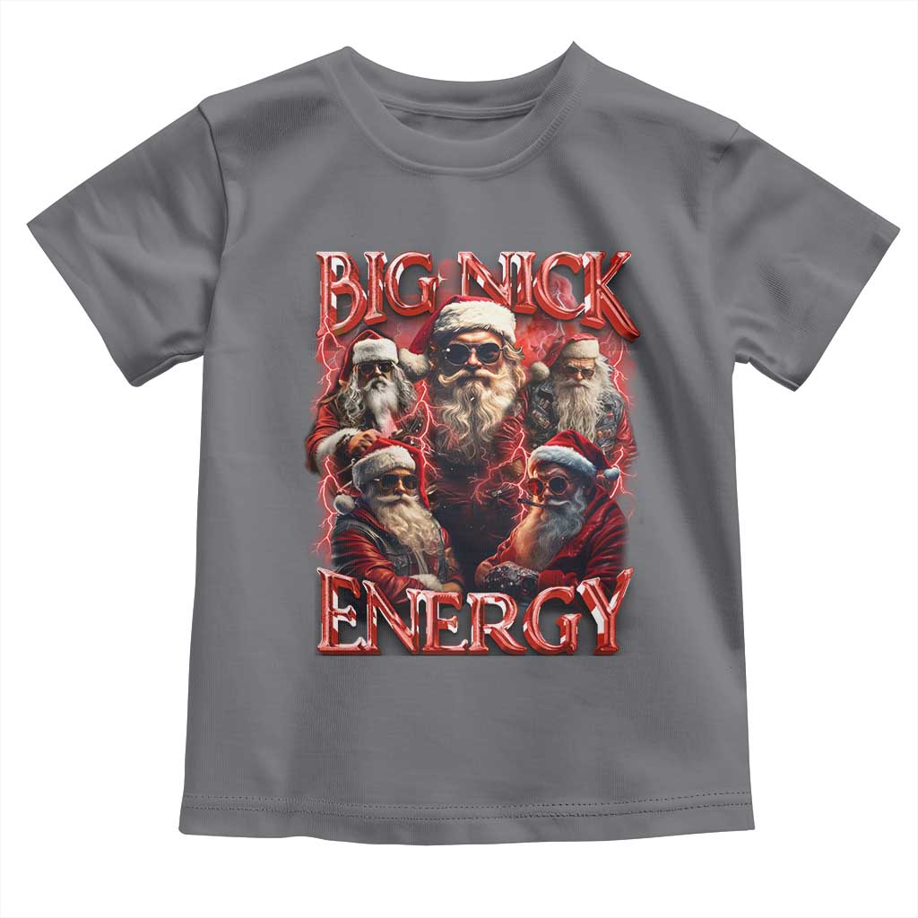 Christmas Santa Toddler T Shirt Big Nick Energy Bootleg Rap Tee