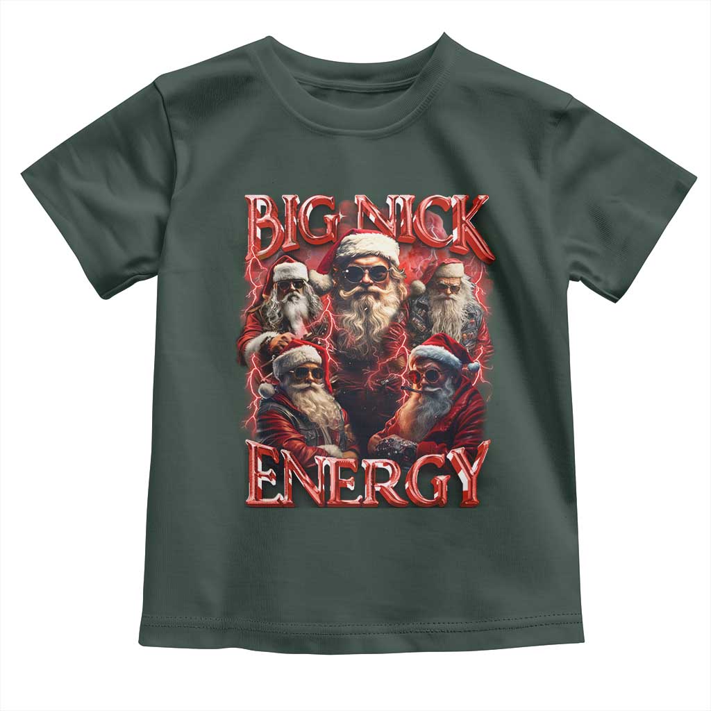 Christmas Santa Toddler T Shirt Big Nick Energy Bootleg Rap Tee
