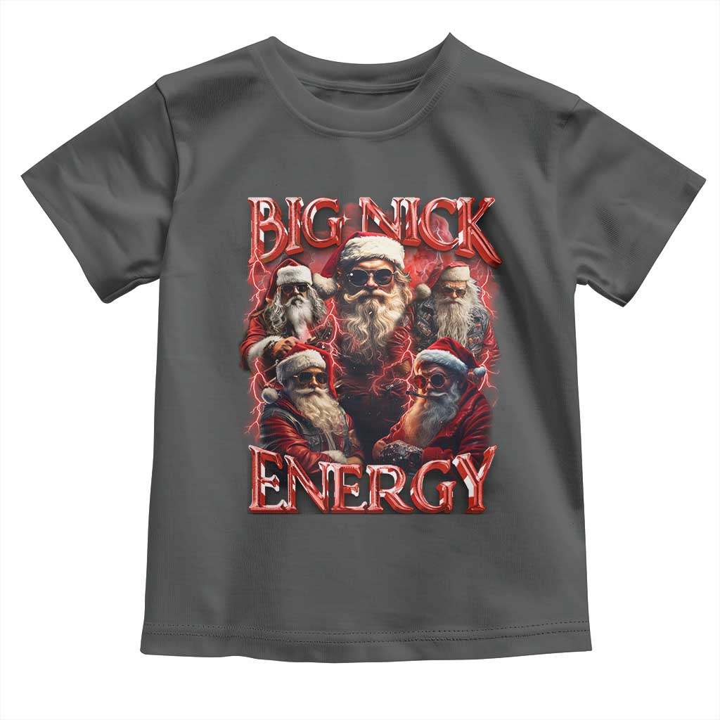 Christmas Santa Toddler T Shirt Big Nick Energy Bootleg Rap Tee