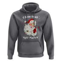 Christmas Santa Hoodie Vintage I Saw That You Naughty