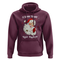 Christmas Santa Hoodie Vintage I Saw That You Naughty
