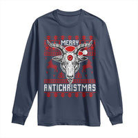 Satan Claus Merry Antichristmas Long Sleeve Shirt Pentagram Ugly Christmas Sweater Evil Pajama