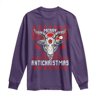 Satan Claus Merry Antichristmas Long Sleeve Shirt Pentagram Ugly Christmas Sweater Evil Pajama