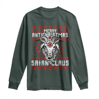 Satan Claus Merry Antichristmas Long Sleeve Shirt Goth Ugly Christmas Sweater Pentagram Evil Pajama