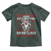 Satan Claus Merry Antichristmas Toddler T Shirt Goth Ugly Christmas Sweater Pentagram Evil Pajama