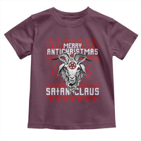 Satan Claus Merry Antichristmas Toddler T Shirt Goth Ugly Christmas Sweater Pentagram Evil Pajama