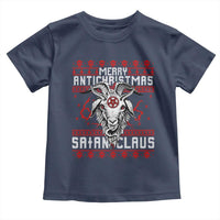 Satan Claus Merry Antichristmas Toddler T Shirt Goth Ugly Christmas Sweater Pentagram Evil Pajama