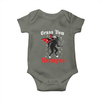 Christmas Krampus Baby Onesie Scary Horror Goth Xmas Gruss Von Krampus