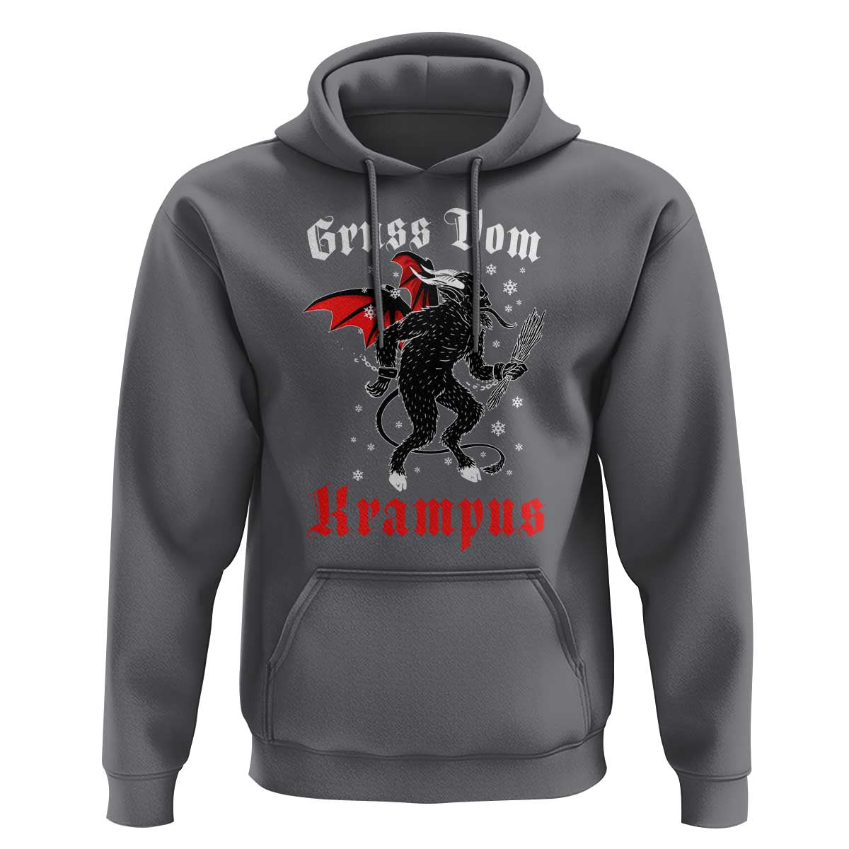 Christmas Krampus Hoodie Scary Horror Goth Xmas Gruss Von Krampus