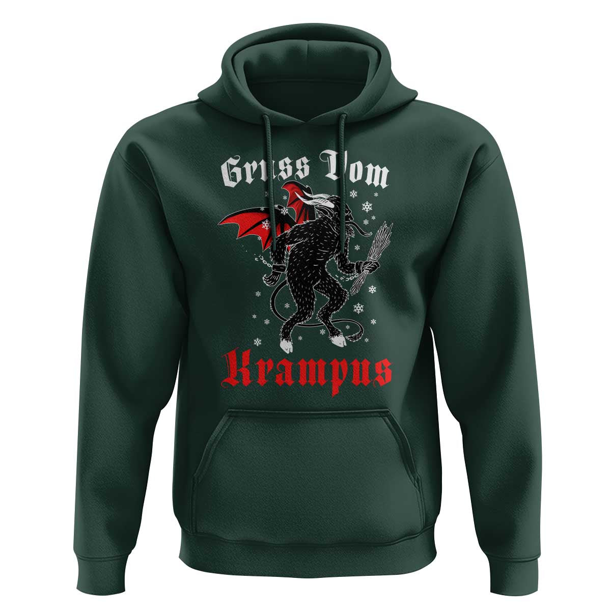 Christmas Krampus Hoodie Scary Horror Goth Xmas Gruss Von Krampus
