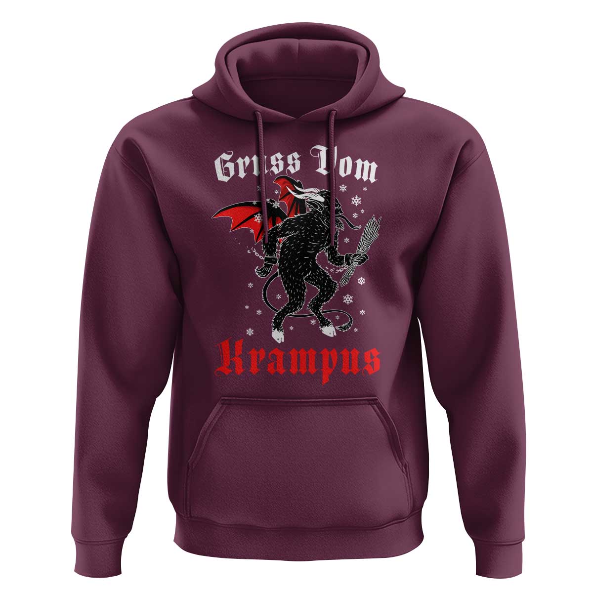 Christmas Krampus Hoodie Scary Horror Goth Xmas Gruss Von Krampus