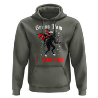 Christmas Krampus Hoodie Scary Horror Goth Xmas Gruss Von Krampus