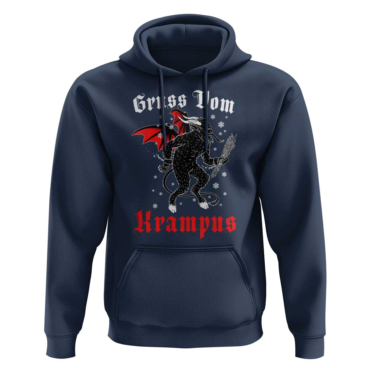 Christmas Krampus Hoodie Scary Horror Goth Xmas Gruss Von Krampus