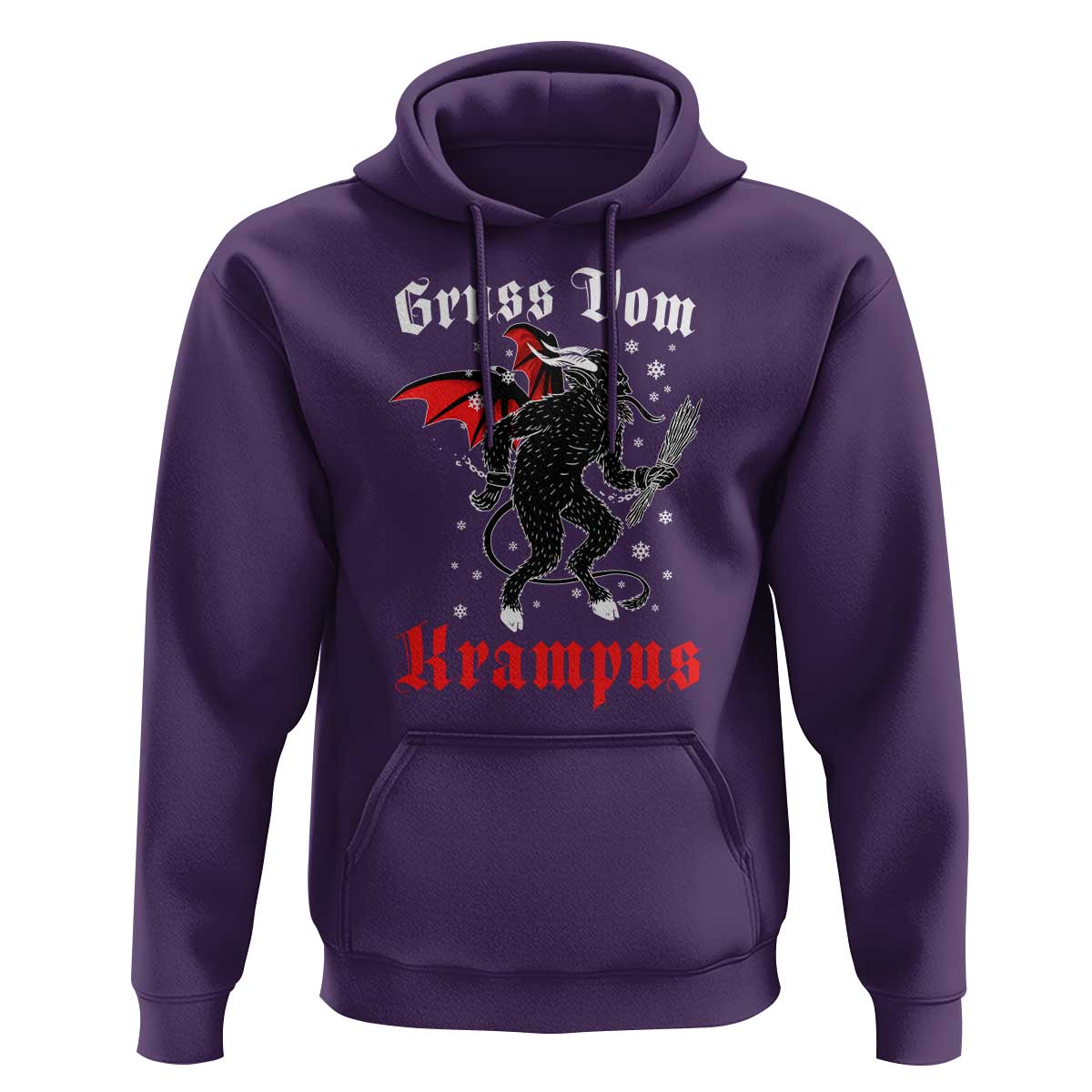 Christmas Krampus Hoodie Scary Horror Goth Xmas Gruss Von Krampus